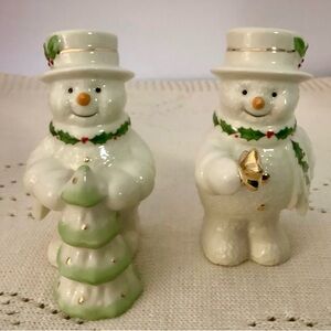 NEW Lenox Happy Holly Days Decorate The Tree Salt & Pepper Set